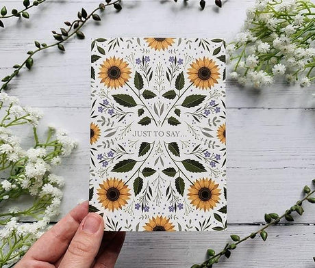 Just to Say Greeting Card - Greetings Card - The Blossomist