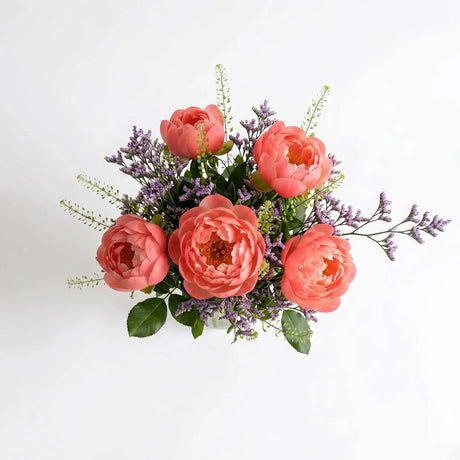 Coral Peony Letterbox Flowers