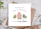 Love and Happiness New Home Card - Greetings Card - The Blossomist