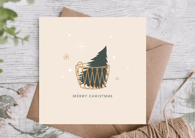 Merry Christmas Card - Greetings Card - The Blossomist