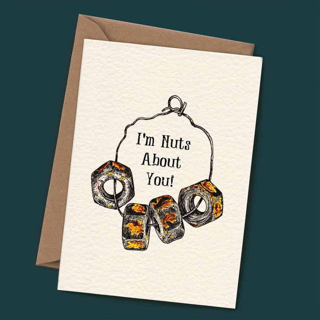 Nuts About You Card - Love Card - Greetings Card - The Blossomist
