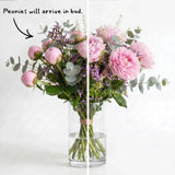 Pink Peonies and Limonium Bouquet