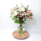 Pink Roses, Aster, Astrantia and Lisianthus