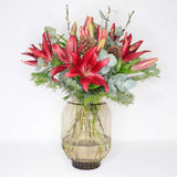 The Merry Red Lily Bouquet