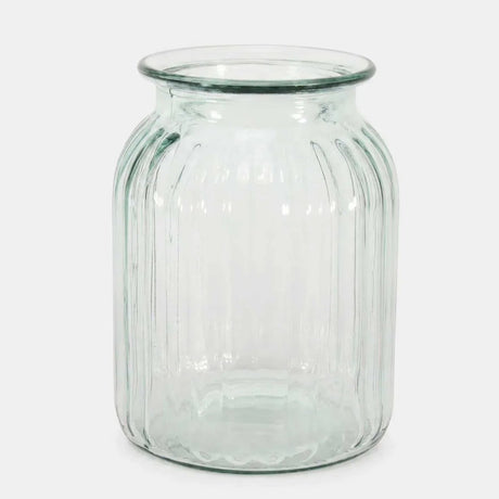 Ribbed Vase - 20cm x 14.5 - Vase - The Blossomist