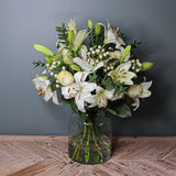 Roses, Lilies and Hypericum Large Bouquet