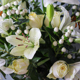 Roses, Lilies and Hypericum Large Bouquet