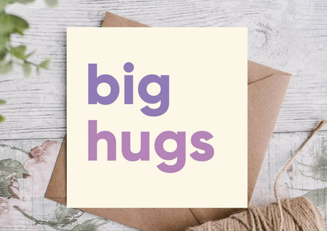 Sending Big Hugs Card - Greetings Card - The Blossomist