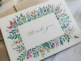 Thank You Calligraphy Card - Greetings Card - The Blossomist