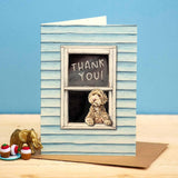Thank You Dog Card - Thank You Card - Greetings Card - The Blossomist