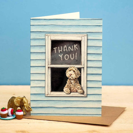 Thank You Dog Card - Thank You Card - Greetings Card - The Blossomist