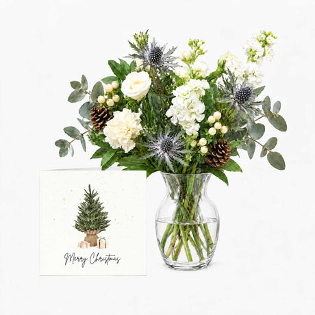 The Pine Christmas Letterbox Flowers and Card Bundle - Bundle - The Blossomist