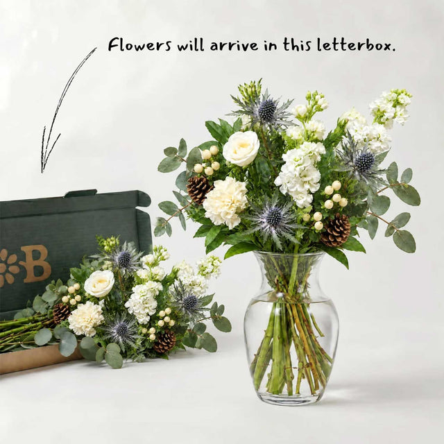 The Pine Christmas Letterbox Flowers and Card Bundle