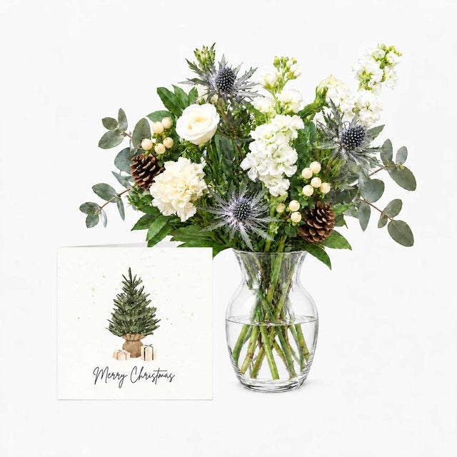 The Pine Christmas Letterbox Flowers and Card Bundle
