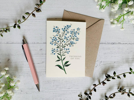Thinking of You Forget-me-nots Greeting Card - Greetings Card - The Blossomist