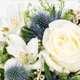 Thinking of You White Rose Bouquet and Sympathy Card