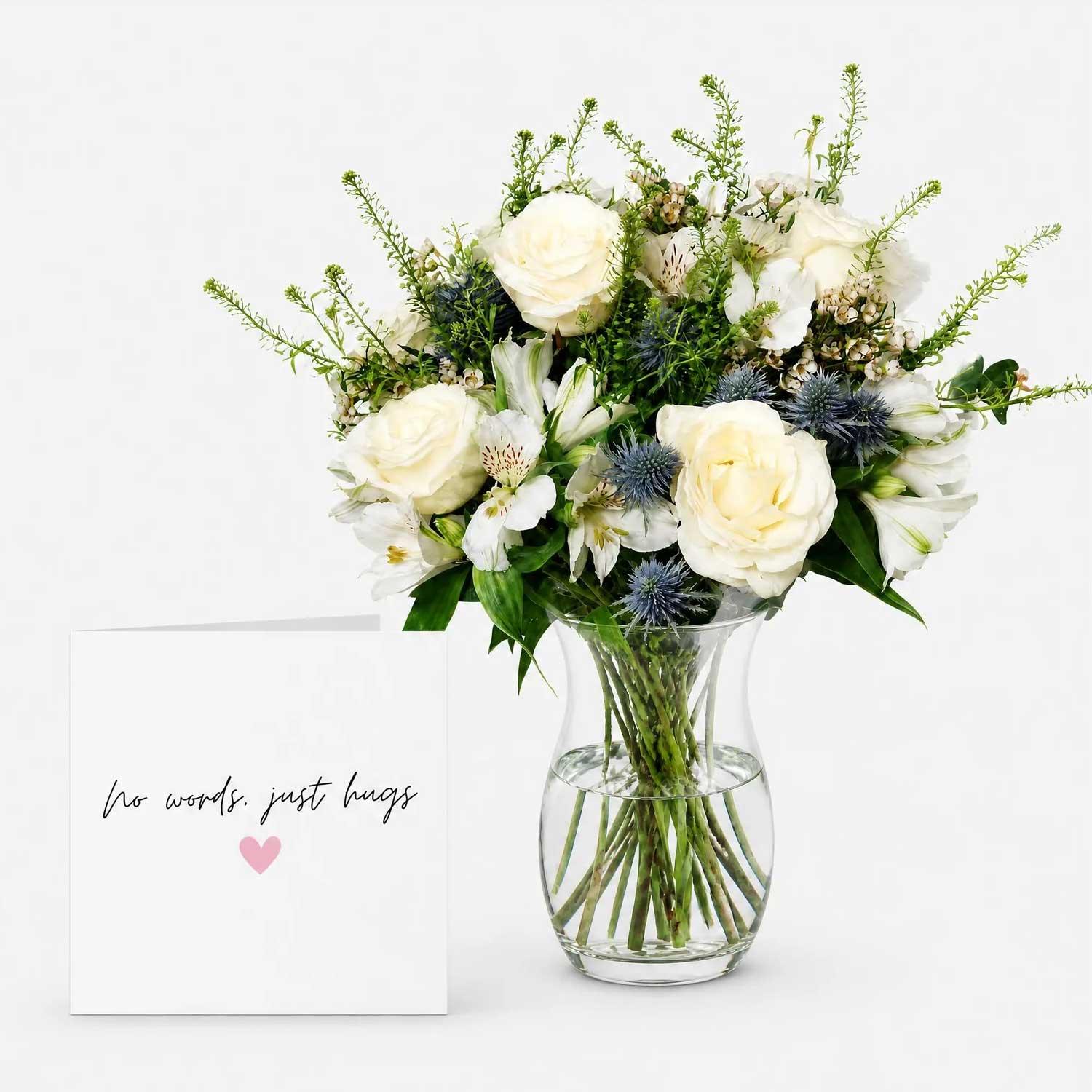 Thinking You Rose Bouquet Sympathy Card