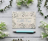 Welcome to the World Little One (Blue) Greeting Card - Greetings Card - The Blossomist