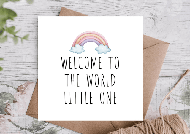 Welcome to the World Little One Card | New Baby Card - Greetings Card - The Blossomist