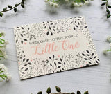 Welcome to the World Little One (Pink) Greeting Card - Greetings Card - The Blossomist