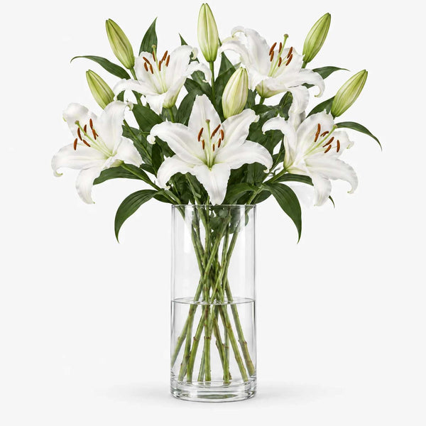 White Oriental Lilies - Flower Bouquet - The Blossomist
