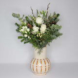 Festive White Rose Bouquet