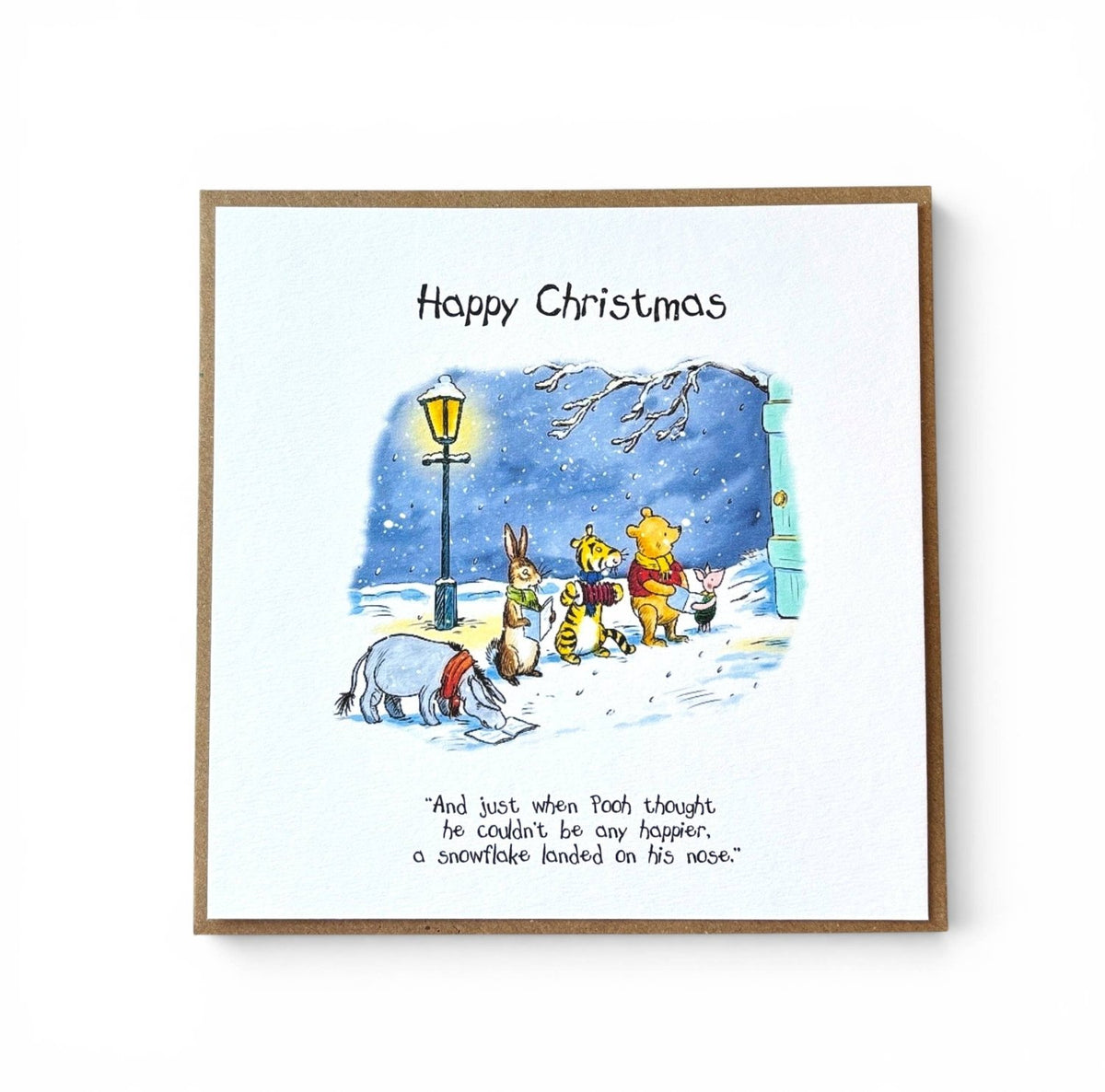 Winnie the Pooh Christmas Holiday Card - Greetings Card - The Blossomist