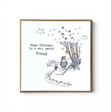 Winnie the Pooh Christmas Holiday Card - Greetings Card - The Blossomist