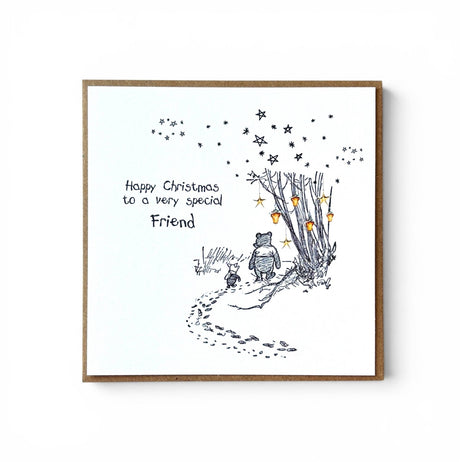 Winnie the Pooh Christmas Holiday Card - Greetings Card - The Blossomist