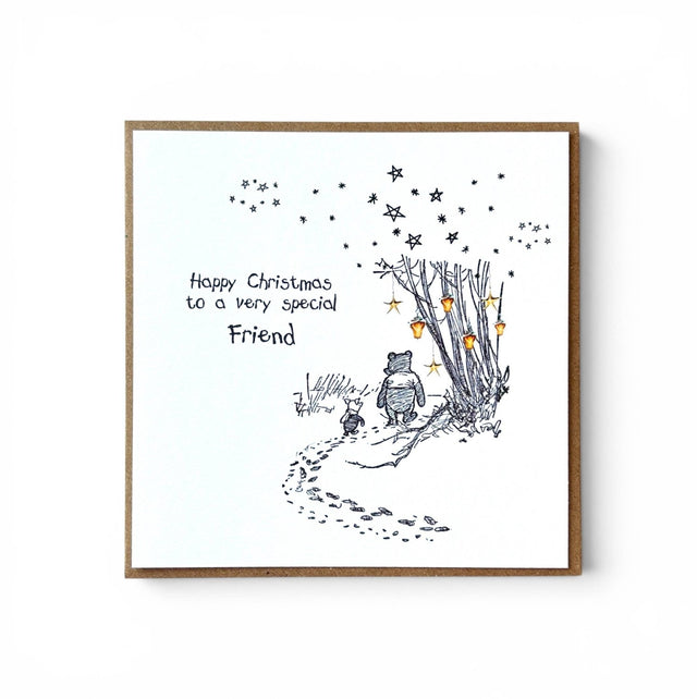 Winnie the Pooh Christmas Holiday Card - Greetings Card - The Blossomist